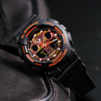 CASIO 卡西欧 G-SHOCK YOUTH系列 51.2毫米石英腕表 GA-100BR-1A