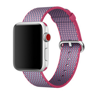 Apple WATCH苹果原装尼龙表带watch5/4/3/2/1代通用运动型42/44毫米男女特价 42/44毫米-浆果色编织尼龙表带MQVN2FE