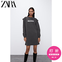 ZARA 【打折】TRF 女装 印字绒布连衣裙 01501301802