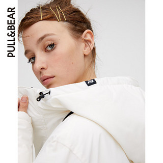 PULL&BEAR 白色袋鼠口袋彩色外套女2020新款宽松 09714303