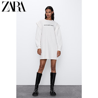 ZARA【打折】TRF 女装 印字绒布连衣裙 01501301251