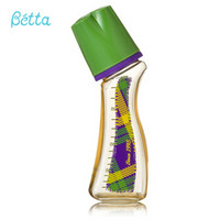 Betta（蓓特）苏格兰PPSU奶瓶绿格子120ml 宝宝婴儿奶瓶 新生儿奶瓶十字形奶嘴奶瓶