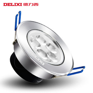 DELIXI德力西照明led射灯5w家用天花吊顶灯商用嵌入式过道灯牛眼灯筒灯