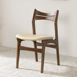 维莎日式纯实木餐椅子橡木简约现代环保家具餐桌椅书桌椅餐厅家具