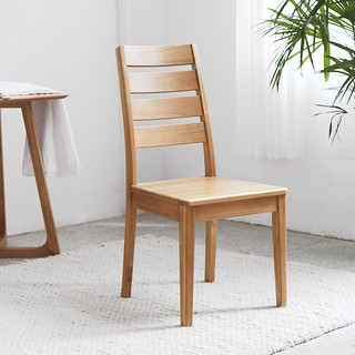 维莎日式全实木椅子简约现代餐桌餐椅组合橡木电脑椅/餐厅家具