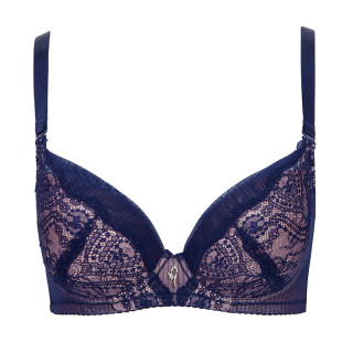 商品古今小胸性感侧收上托蕾丝舒适透气聚拢文胸罩内衣 0g883