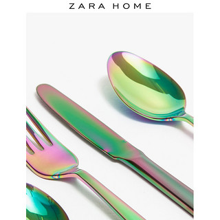 Zara Home 北欧简约文艺清新彩色效果钢制餐匙 47682300999