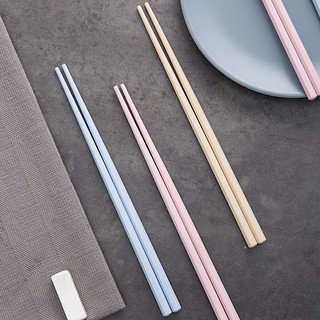 植物稻壳筷健康环保家用筷子套装多色6双装餐具