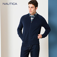 NAUTICA/诺帝卡男装针织衫男秋冬优雅V领毛衣男NA002848