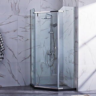 九牧整体淋浴房一体式家用钢化玻璃浴室隔断 钻石型淋浴房 M784