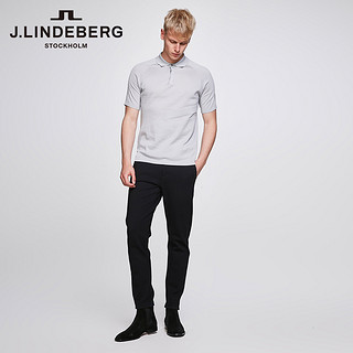 J.LINDEBERG金林德伯格夏季纯棉纯色休闲短袖翻领T恤男5181K1502