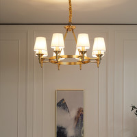 雷士 NVC轻奢全铜现代简约复古简欧美式吊灯饰奢华大气餐客厅灯具