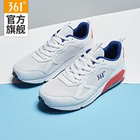 361°361男鞋运动鞋春季新款跑步鞋气垫减震鞋子复古网面休闲鞋男