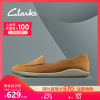 clarks其乐女鞋Dana Rose休闲一脚蹬简约单鞋平底乐福鞋复古浅口