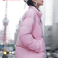 XTEP特步羽绒服女2019冬季新款女士短款保暖外套加厚防风抗寒上衣舒适