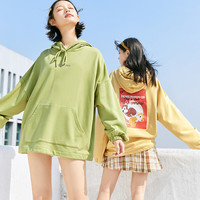 乐町卫衣女2020夏新宽松ins连帽长款时尚上衣