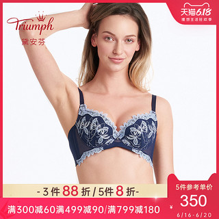 Triumph/黛安芬台湾畅销款性感蕾丝有钢圈大胸显小文胸E003426