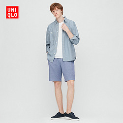 UNIQLO 优衣库 男装 针织松紧短裤 424151