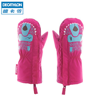 DECATHLON 迪卡侬 儿童手套冬季户外保暖卡通婴儿宝宝滑雪连指手套 KIDK