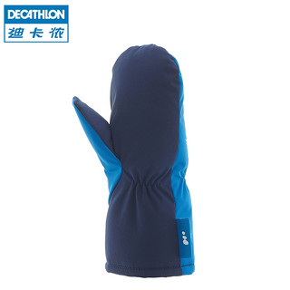 DECATHLON 迪卡侬 儿童手套冬季户外保暖卡通婴儿宝宝滑雪连指手套 KIDK