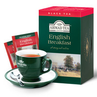 阿联酋进口 亚曼（AHMADTEA） 英式早餐红茶 铝箔袋装茶叶 40g/盒 *3件