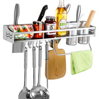 潜水艇太空铝调料瓶厨卫置物架厨房五金挂件用品多功能刀架壁挂式