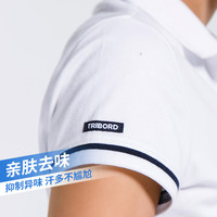 DECATHLON 迪卡侬 女polo衫短袖白色t恤内搭宽松大码半袖棉修身打底衫夏TRD