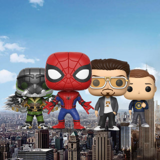 FUNKO POP漫威周边蜘蛛侠英雄归来手办 蜘蛛侠斯塔克正版模型公仔