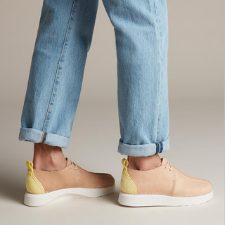 Clarks 其乐 Trek Formed 男士休闲皮鞋 261415697 浅棕色 41