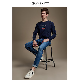 GANT/甘特2019秋冬男士盾牌logo长袖T恤2004006