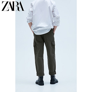 ZARA 新款 男装 纹理机能风多口袋工装休闲裤 09252302505