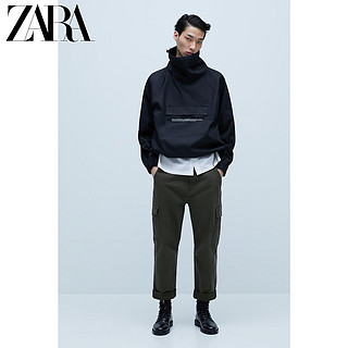 ZARA 新款 男装 纹理机能风多口袋工装休闲裤 09252302505