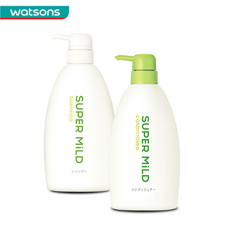 watsons 屈臣氏 资生堂原装进口惠润洗发露600ml+护发素(绿野芳香)600ml