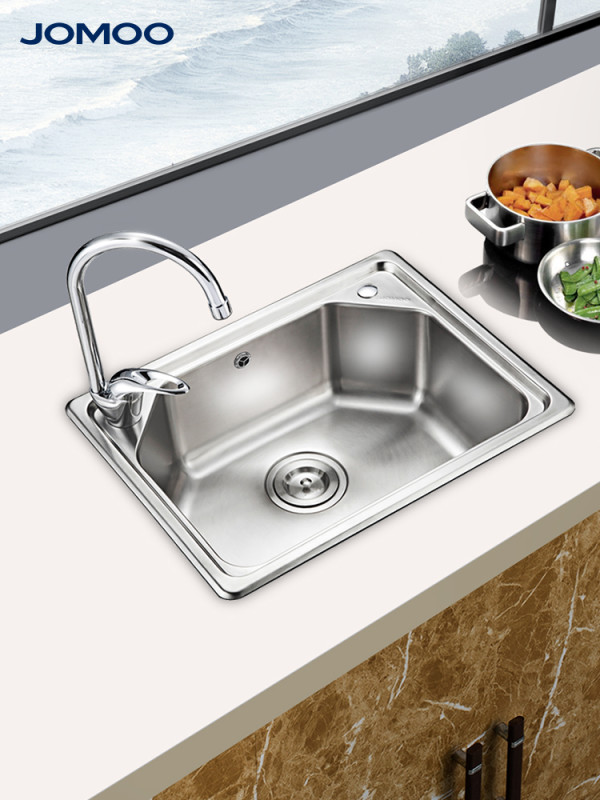 jomoo九牧061197z1不锈钢厨房单槽