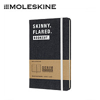 Moleskine笔记本子Denim牛仔布硬面笔记本记事本手帐手账本本子记事本日记本 硬面横间A5大型本