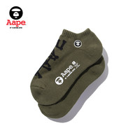 Aape男装秋冬潮流猿颜字母图案袜子短袜4413XX9