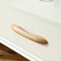 林氏木业现代简约北欧风格电视柜茶几组合实木脚小户型家具LS068