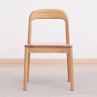 原始原素全实木餐椅橡木椅子北欧创意休闲椅饭桌椅电脑椅A5122