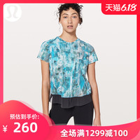 露露乐蒙lululemon丨Quick Pace 女士短袖运动 T 恤 LW3BLCS