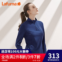 LAFUMA乐飞叶女士户外跑步半拉链弹力立领长袖T恤LFTS8CL70