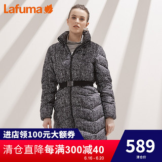 LAFUMA乐飞叶女士户外冬季自发热时尚羽绒服女长款LFJU8DH09