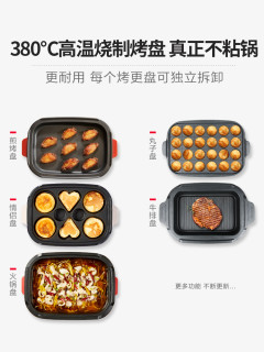 九阳line多功能料理锅电烧烤肉盘火锅一体家用电煮锅热锅炒锅网红 报价价格评测怎么样 什么值得买