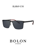 BOLON暴龙眼镜2020新款太阳镜铝镁框墨镜方形太阳镜BL8069