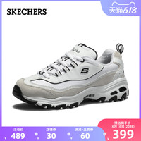 Skechers斯凯奇2020春夏厚底老爹鞋熊猫鞋女子休闲运动鞋88888008 白色/浅灰色/WLGY 37