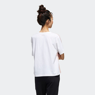 adidas NEO WBRLV TEE 3 女士运动T恤 GK1501 白/粉 XS