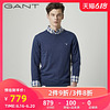 GANT/甘特秋冬男士针织衫圆领套头休闲羊毛混纺毛衣83101