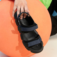 百丽男鞋夏季新款魔术贴厚底休闲沙滩凉鞋运动风12502BL9