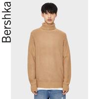 Bershka男士 2019秋冬新款保暖高领打底毛衣针织衫 07082654742