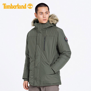 Timberland添柏岚新款男装休闲连帽中长款羽绒外套|A1ND3