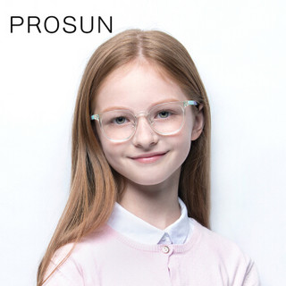 保圣 PROSUN 眼镜架2019 新款儿童眼镜框轻盈柔软男女童近视镜6色 全框近视眼镜PD5015 A92亮透色